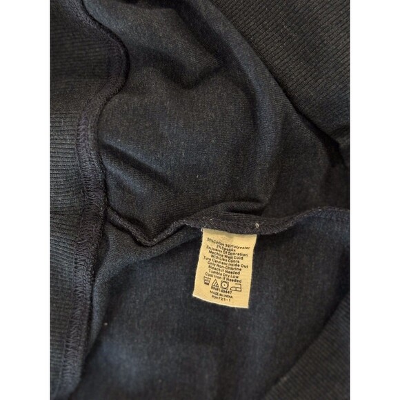 The Normal Brand Mens Sweater Blue 1/4 Zip Mock Neck Pullover Stretch Large - Picture 12 of 13